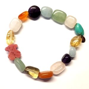 Tous Silver and Rhodonite Bracelet - Retired